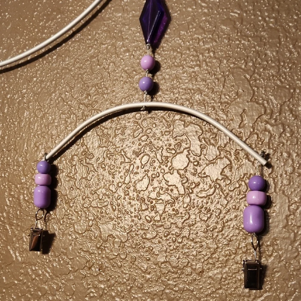 Beaded Mobile Picture Note Hanger